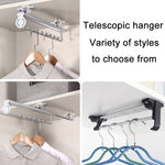 Wardrobe Hardware Push-Pull Hanging Rod Clothes Rail, Y02 Extendable 12 inches, Y02 Extendable 14 inches, Y02 Extendable 16 inches, Y01 Iron Head 10 inches, Y01 Iron Head 12 inches, Y01 Iron Head 14 inches, Y01 Iron Head 16 inches