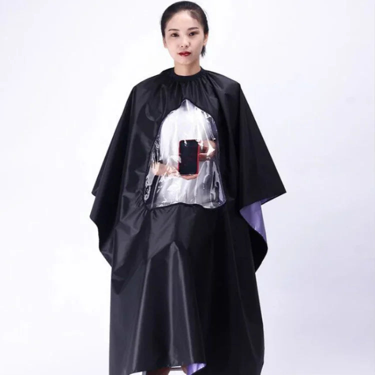 Waterproof Transparent and Visible Increase Haircut Cloth Adult Haircut, Waterproof Haircut