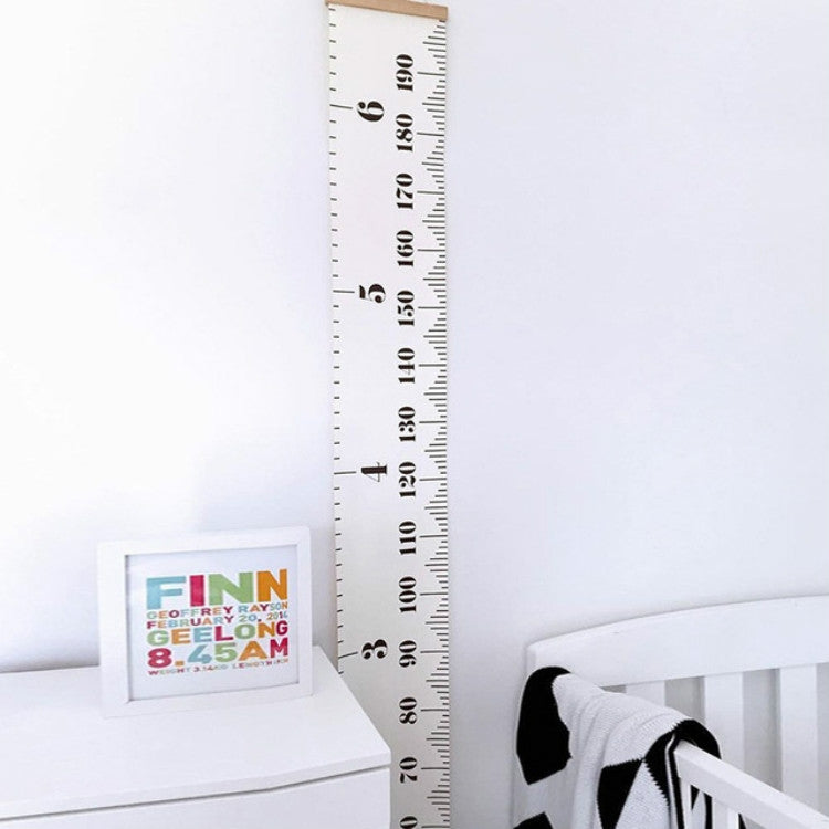 Wooden Wall Hanging Kids Growth Chart Height Measure Ruler Wall Sticker for Kids Room Home Decoration, Classic, Pink Wave, Green Wave, Gray Wave