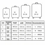 Travel Abrasion-resistant Elastic Luggage Protective Cover Suitcase Dust Covers, 18-21 inch, 22-24 inch, 25-28 inch, 29-32 inch