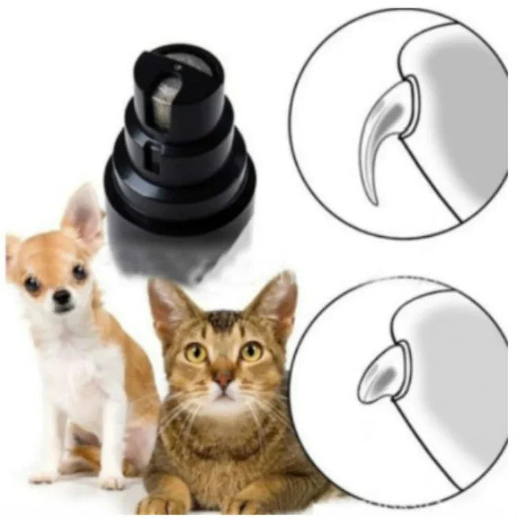 Pet Nail Polisher Cats and Dogs Clean Nails Electric Manicure, PTy068 1 Block Silent Version, PTy078 2 Block Professional Edition
