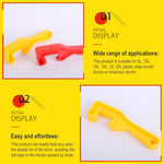 10 PCS Waterproof ABS Bucket Opener Thicken Paint Bucket Open Cover Wrench Tool, Random Color Delivery