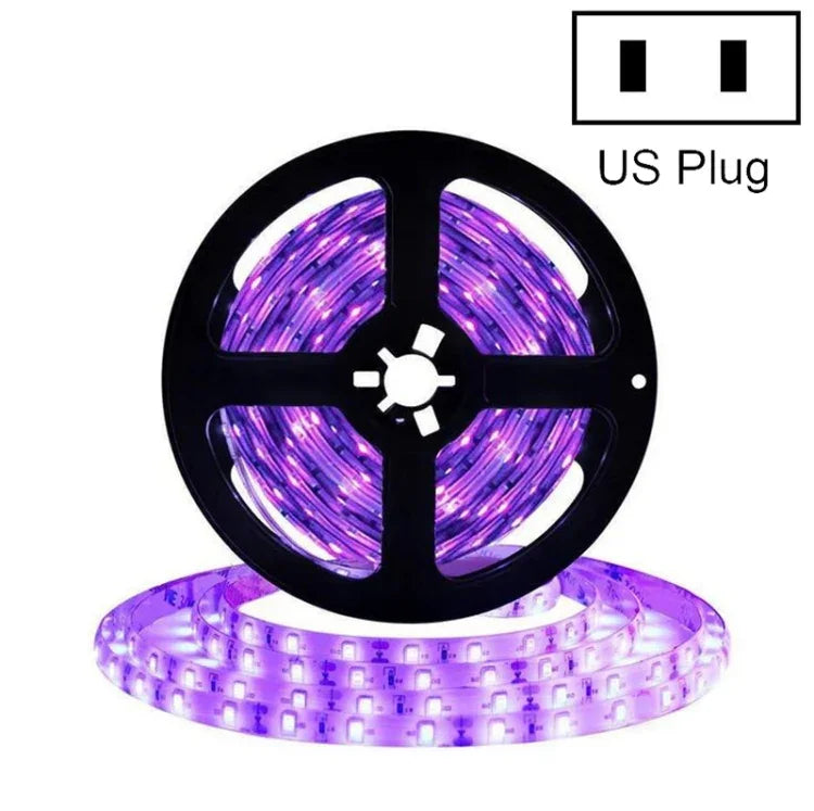 2835 SMD UV Purple Light Strip LED Lamp Decorative Light Strip, Waterproof 5m, Waterproof 10m, Bare Board 5m, Bare Board 10m