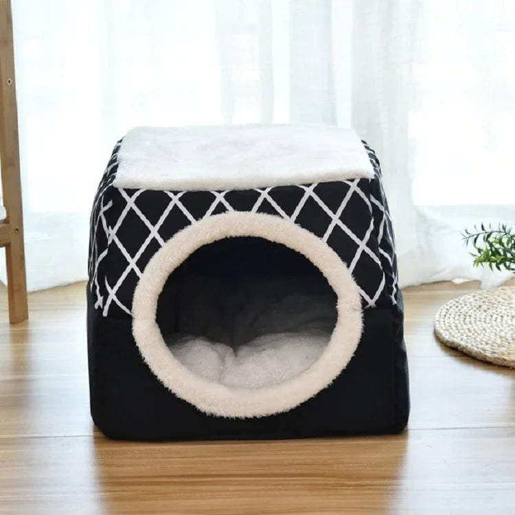 Cat Nest Capsule Four Seasons Universal Closed Cat Bed, L, XL