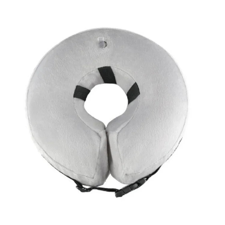 Inflatable Pet Collar Pet Grooming Warm Protective Wound Protection Collar, M, L