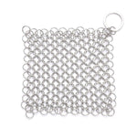 Stainless Steel Square Cast Iron Cleaner Pot Brush Scrubber Home Cookware Kitchen Cleaning Tool, 4×4inch, 5×5inch, 6×6inch, 7×7inch, 8×8inch, 8×6inch