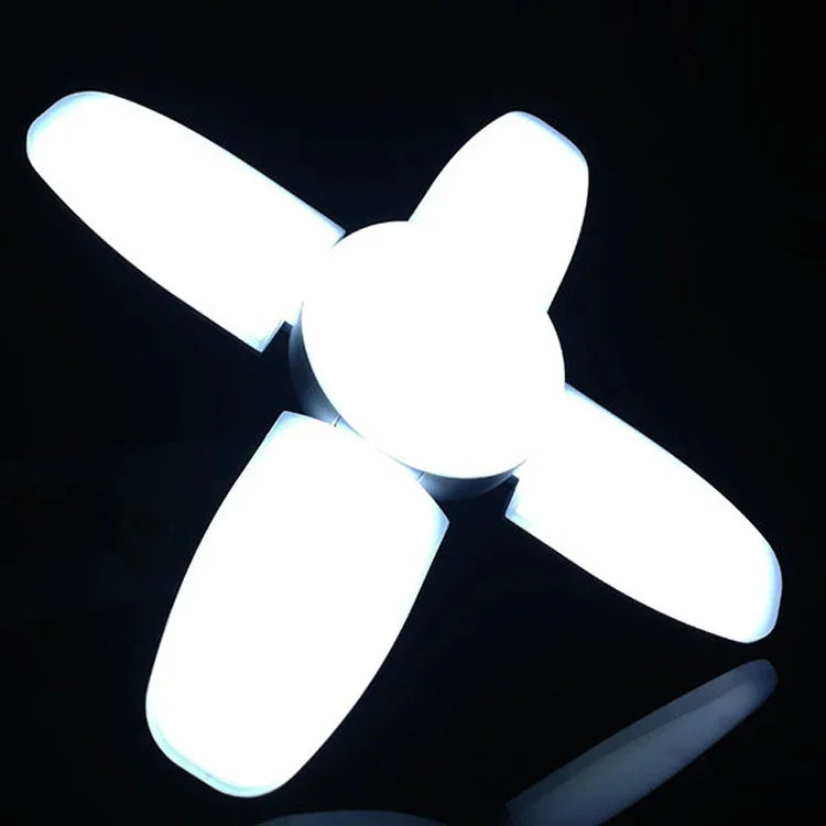 60W 5 Leaves 235 LEDs SMD 2835 Foldable Household Bulb, AC 120-265V, E27 Cold White, B22 Cold White