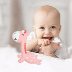 Cartoon Fawn Baby Teether Training Bite Molar Rod Silicone Toy Mother and Baby Supplies, Fawn Blue, Fawn Brown, Fawn Pink
