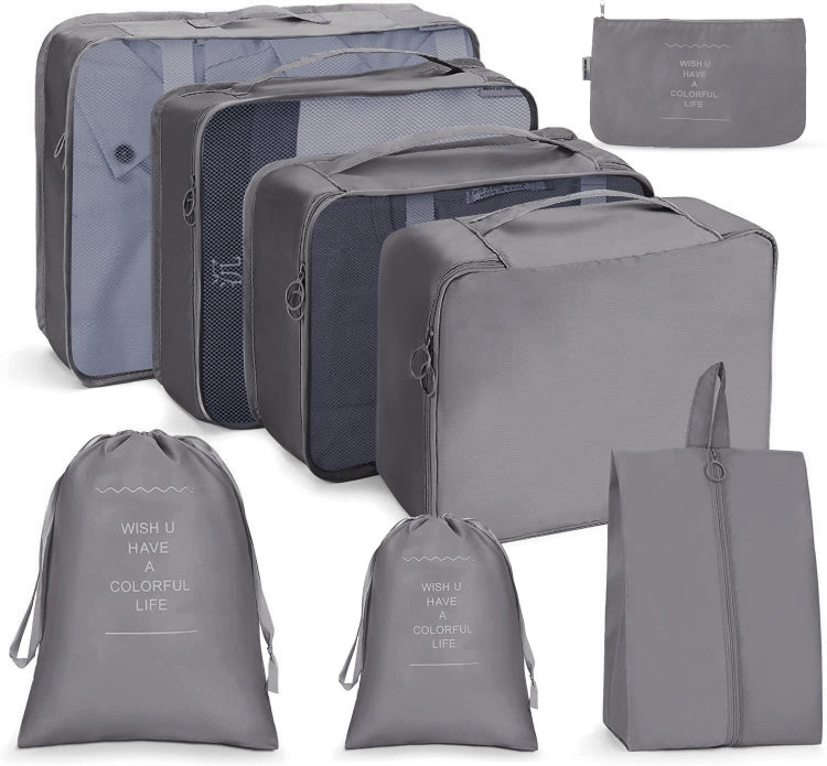 Travel Storage Bag Set Folding Storage Bag, 7 In 1, 8 In 1 Beam Mouth, 8 In 1 Cosmetic Bag, 8 In 1 Toiletry Bag, 9 In 1 Cosmetic Bag, 9 In 1 Toiletry Bag