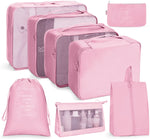 Travel Storage Bag Set Folding Storage Bag, 7 In 1, 8 In 1 Beam Mouth, 8 In 1 Cosmetic Bag, 8 In 1 Toiletry Bag, 9 In 1 Cosmetic Bag, 9 In 1 Toiletry Bag