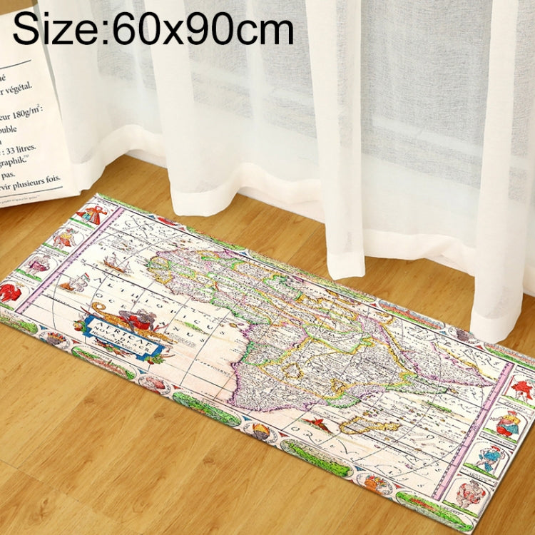 World Map Carpets Rug Bedroom Kids Baby Play Crawling Mat Memory Foam Area Rugs Carpet, 40x60cm, 40x120cm, 60x90cm, 60x180cm