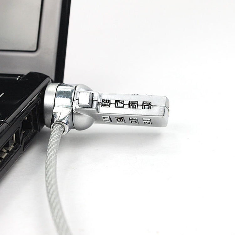 Four Digit Computer Lock Notebook Universal Anti-theft Password Lock, Diameter 3.5 mm Length 1.2 m