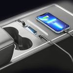 For Tesla Model 3 / Y 27W Quick Interior Charger Intelligent 8 Pin Docking Station HUB, PT-DSL-2 8 Pin