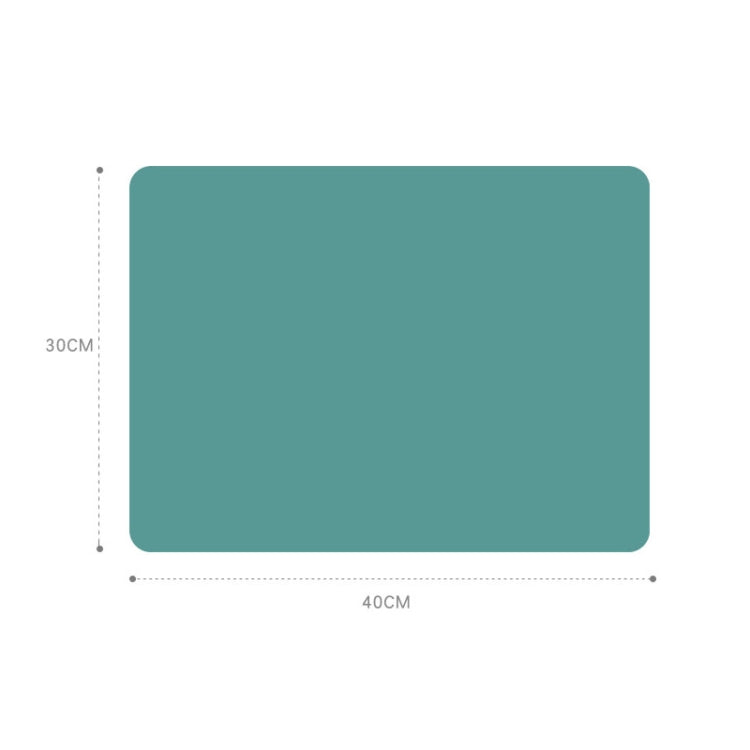 Nordic Style Food Grade Silicone Pad Tableware Environmental Insulation Pad Placemat, Green, Orange, Beige, Sky Blue, Dark Gray