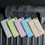 Brush Aluminum Luggage Tag Luggage Boarding Pass Check Tag