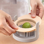 3 in 1 Multifunctional Egg Cutter Half-cut Egg Tool, Orange, Colorful