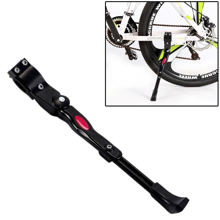 Bicycle Mountain Bike 26 Inch Aluminum Alloy Single Support Car Ladder Foot Support Parking Rack, 26 Inch Black