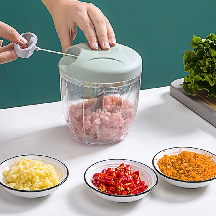Multi-function Hand-pull Type Vegetable Cutter Household Meat Grinder Pounding Garlic Machine Random Color Delivery, Large, Small