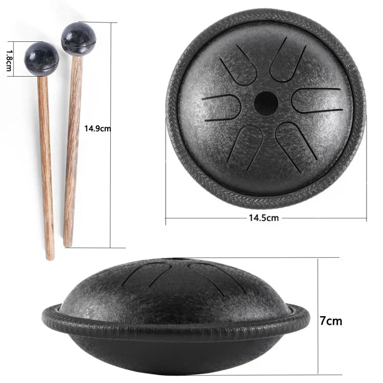 5.5 Inch Pocket Drum Ethereal Hand Drumming Leisure Travel Percussion Instrument