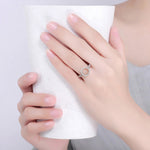 S925 Sterling Silver Womens Inlaid Ring, 6, 7, 9