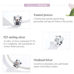 S925 Sterling Silver Cute Koala Animal Bead DIY Bracelet Accessory, SCC1304