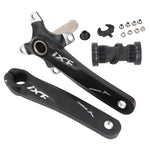 JIANKUN IXF Mountain Bike Hollow Crank Modified Single-plate Left and Right Cranks Crankshaft Bottom Axle, Left and Right Crank, Left and Right Crank+Bottom Bracket