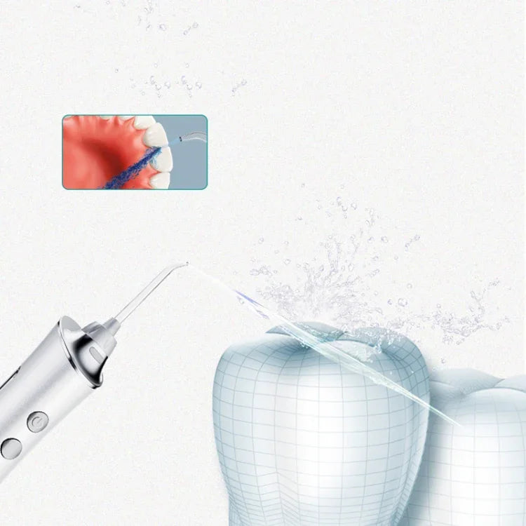 Electric Tooth Punch Dental Scaler Water Floss Household Portable Oral Cleaning Machine, White, Pink, Blue