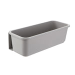 Wall-mounted Drawer Type Kitchen Spice Rack Perforation-free Household Cabinets & Kitchenware Storage Rack, White, Gray