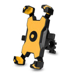 Electric Bicycle Mobile Phone Holder Can Be Rotated 360-degree Mobile Phone Holder Four-way Adjustment Bracket for Motorcycle, Handlebars, Rearview Mirrors