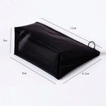 Black Transparent Mesh Cosmetic Bag Three-piece Large Capacity Travel Cosmetic Storage Bag, Three-piece Storage Bag