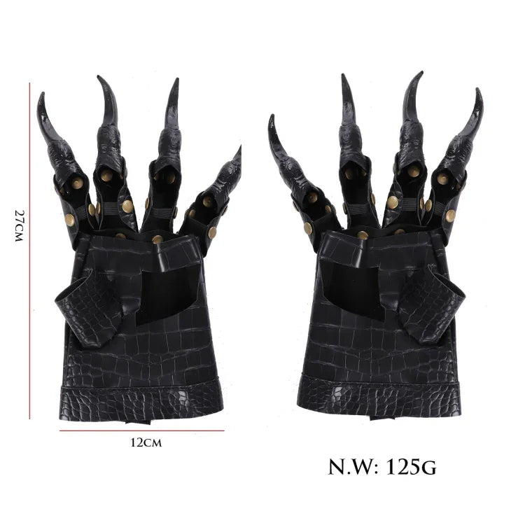 Halloween Carnival Ball Props Accessories Cosplay Dress Up Gloves Dragon Claw, Dragon Claw Gloves