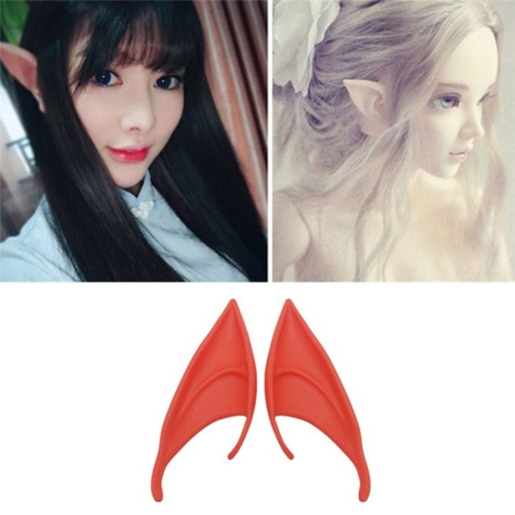 1pair  Halloween Elf Latex Ears Cosplay Props, 10cm, 12cm