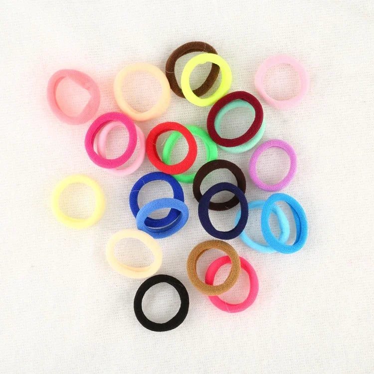 20pcs / Pack Girls Kids Rubber Bands Ponytail Holder Elastic Hair Bands
