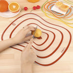 6 PCS Kitchen Chopping Blocks Flexible Transparent PP Cutting Boards, S(20x14.8cm), M(30.5x23.5cm), L(42x31.5cm)