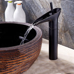 Bathroom Faucet Washbasin Waterfall Hot & Cold Faucet, 84535-1, 84535 High Type, 99529 Black