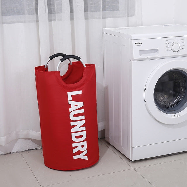 Portable Waterproof Hamper Dirty Clothes Large Collapsible Washing Laundry Basket Bag