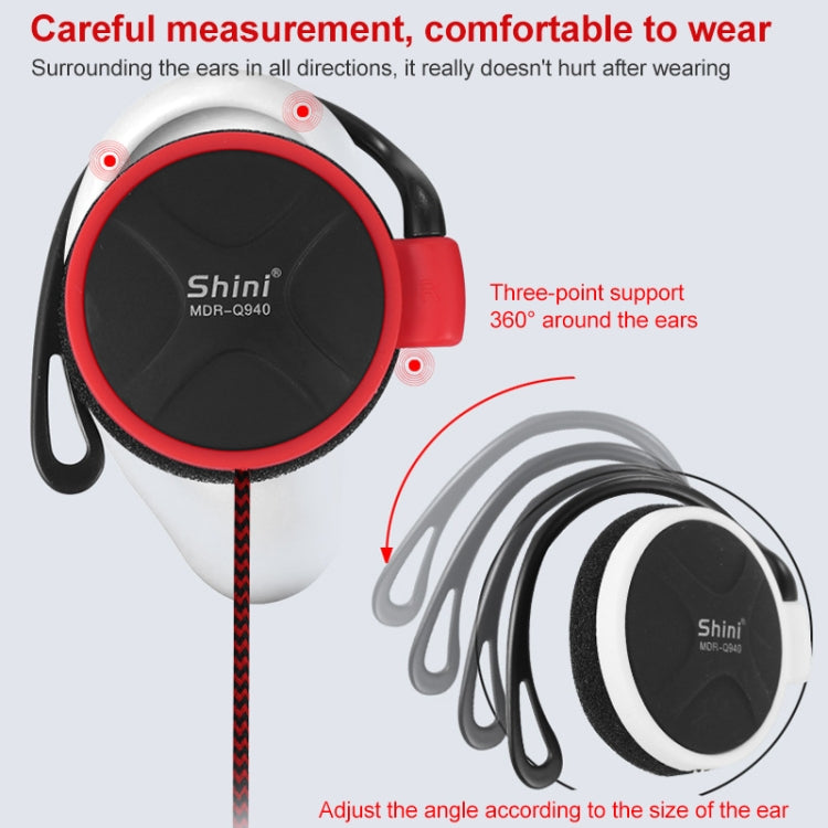 Shini Q940 3.5mm Super Bass EarHook Earphone for Mp3 Player Computer Mobile
