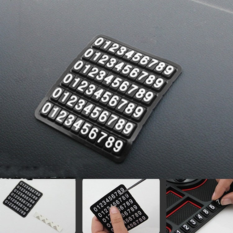 Car Interior Car Multifunctional Instrument Panel Storage Pad Car Phone Bracket Anti-slip Pad With Stop, Stereo Red Circle, Stereo Blue Circle, Rotating Red Circle, Rotating Blue Circle, Rotating Black Circle