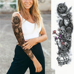Large Arm Sleeve Waterproof Temporary Tattoo Sticker