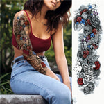 Large Arm Sleeve Waterproof Temporary Tattoo Sticker