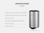 304 Stainless Steel Automatic SensorJet Hand Dryer High Speed Airflow for Home Hotel Airport Hands Drying Machine