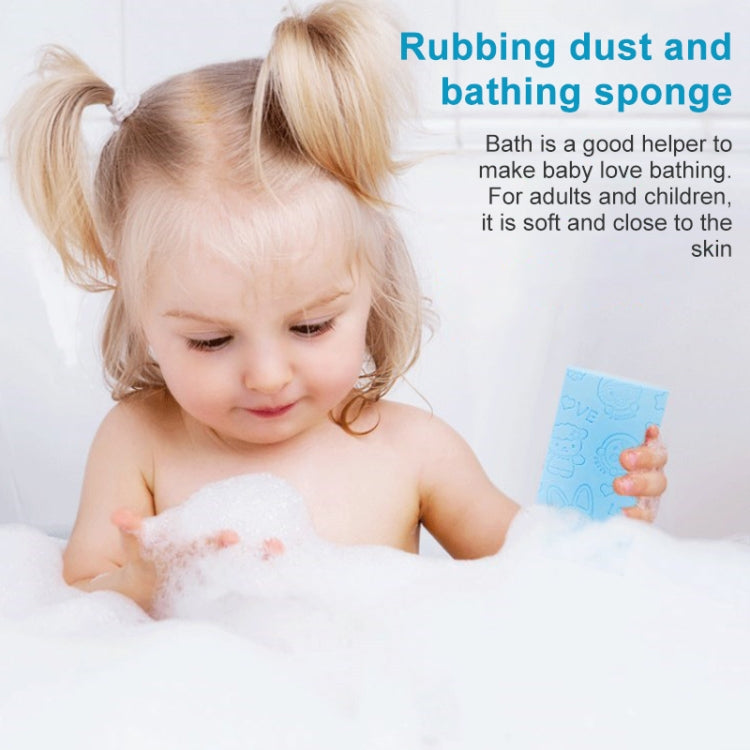 Baby Shower Spa Bath Square Sponge Body Cleaning Scrub