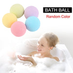 3 PCS 10g Natural Bubble Shower Bombs Ball Bath Salt Body Essential Oil Bath Ball, Green, Blue, Purple, Red, Yellow, Pink