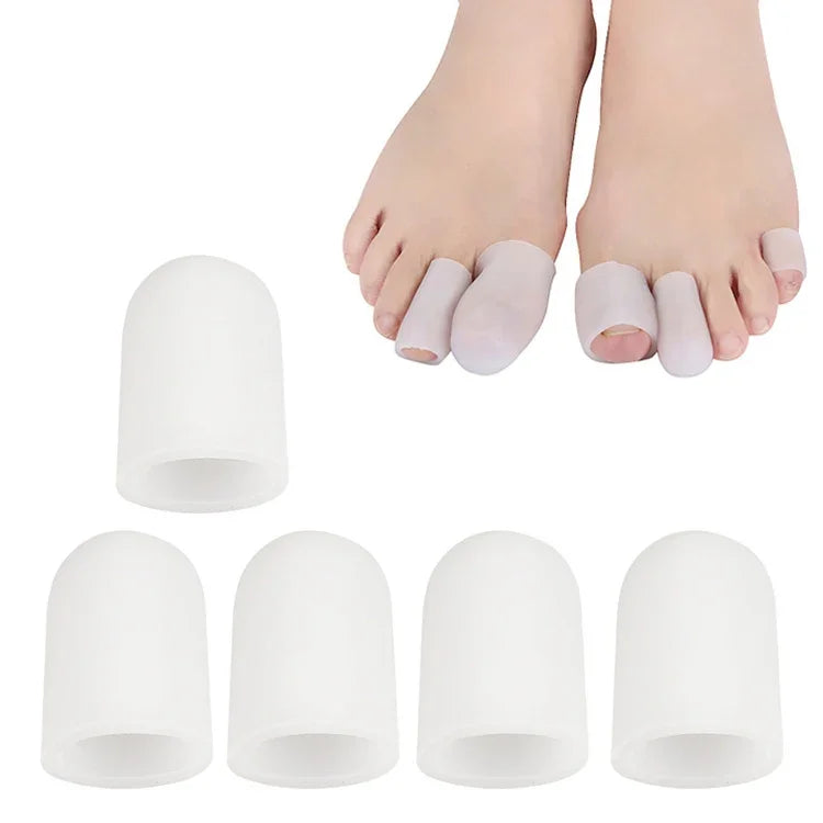 5 Sets Corn Toe Cover Finger Toe Care Set Color Random Delivry, Closed, Open, Tail Finger, Closed S, Closed L, Open S, Open L, Thickened Tail Finger