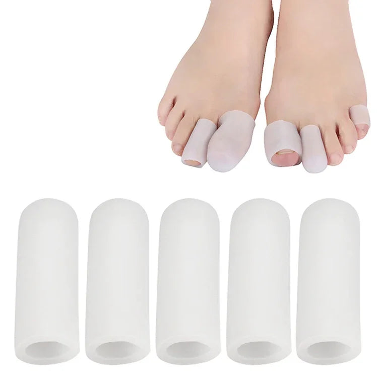5 Sets Corn Toe Cover Finger Toe Care Set Color Random Delivry, Closed, Open, Tail Finger, Closed S, Closed L, Open S, Open L, Thickened Tail Finger
