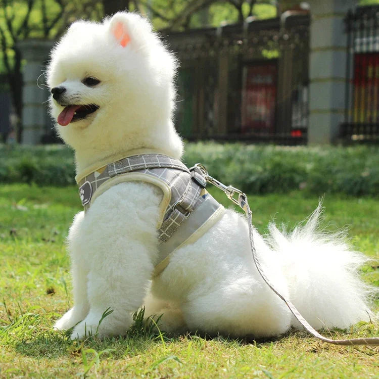 Reflective & Breathable Vest Traction Rope Pet Chest Leash, XS, S, M, XL