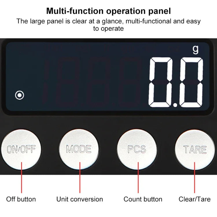 High-Precision Electronic Scale Mini Portable Jewellery Medicine Scale, 500g/0.1g, 100g/0.01g, 200g/0.01g, 300g/0.01g, 500g/0.01g, 1000g/0.1g