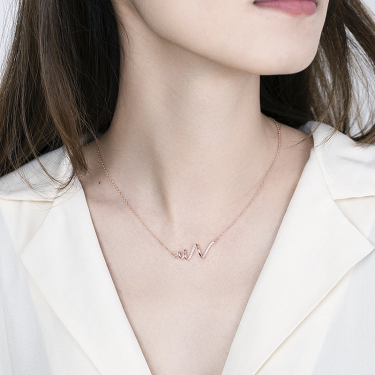 S925 Sterling Silver Necklace Women ECG Accessory Necklace