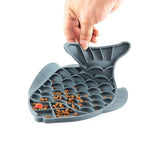 Pet Cats and Dogs Silicone Slow Food Mat Anti-choke Bowl, Fish Type, Claw Type, Flower Type