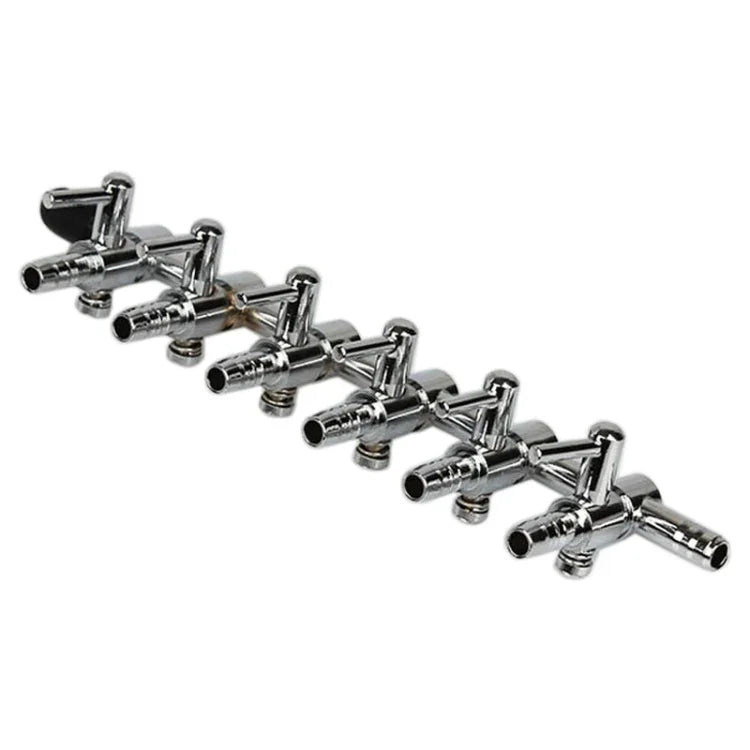 Fish Tank Oxygen Pipe Stainless Steel Distributor Oxygen Regulating Valve, One Head, Two Heads, Three Heads, Four Heads, Five Heads, Six Heads, Eight Heads, Ten Heads
